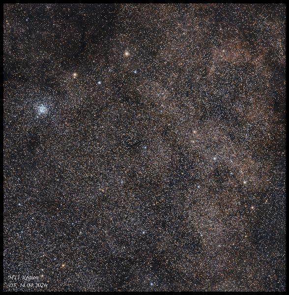 M11 Region taken with the Dwarf 3 in 2-panel mosaic